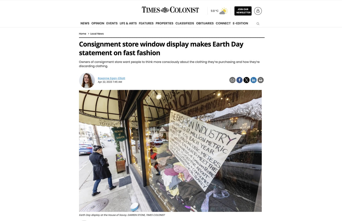 Times Colonist - Earth Day - April 22, 2023