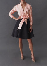 CATHERINE RHEGAR - cocktail dress Classic pink and black tuxedo style cocktail dress.