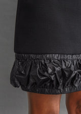 CHRISTOPHER KANE - skirt Black wool, short A-line skirt with bubble hem.