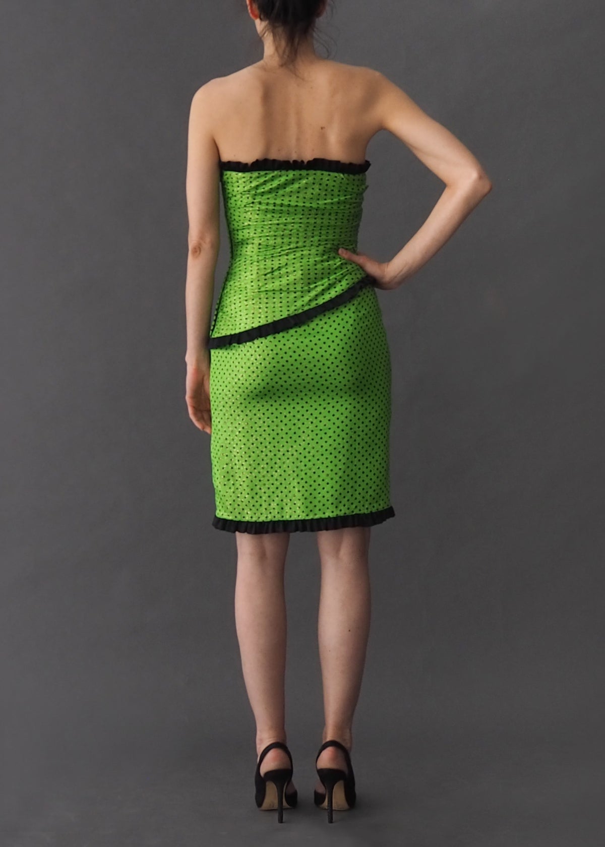 Escada green dress sales